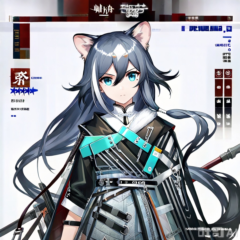 masterpiece, best quality,solo,((white background:1.2)),simple background,
looking at viewer,,fu_hua,game_cg_style,arknights_style,logo,pose,official alternate costume,character name,chinese text,copyright name,
