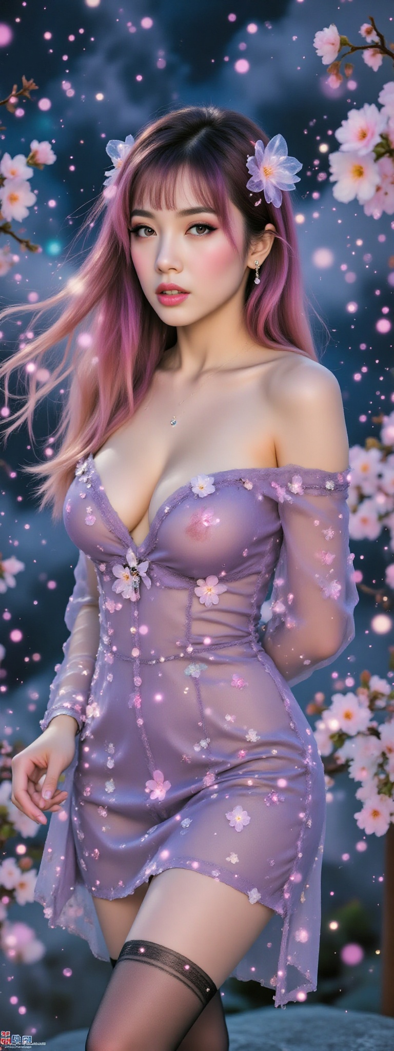 Top quality. Image content: A lone girl,  full-body portrait,  gazing at the viewer. She possesses long on Tensor.Art