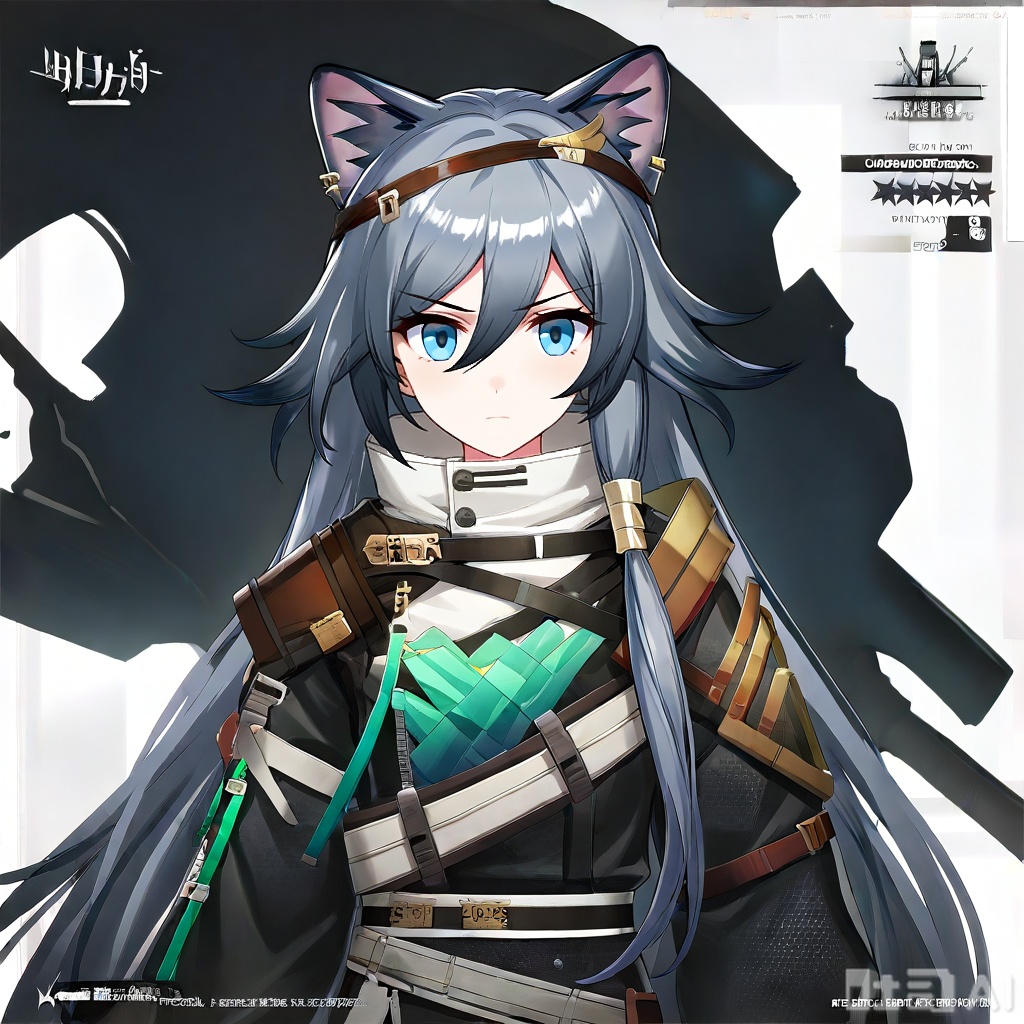 masterpiece, best quality,solo,((white background:1.2)),simple background,
looking at viewer,,fu_hua,game_cg_style,arknights_style,logo,pose,official alternate costume,character name,chinese text,copyright name,