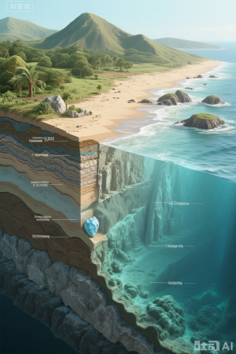 高清,Geological section