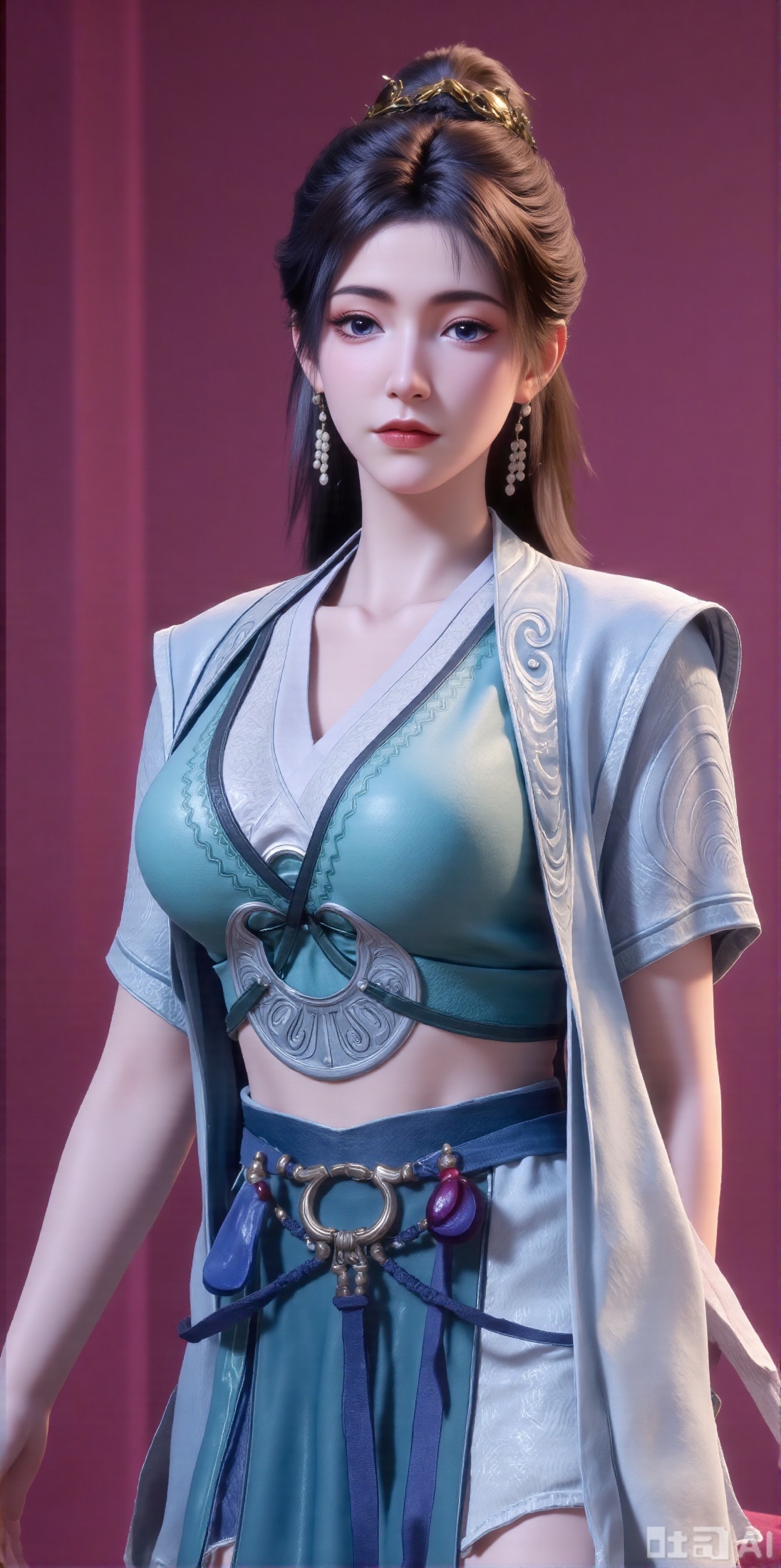 (masterpiece, best quality:1.2),1girl,,long hair,Collared white shirt(short sleeves),bowtie,pleated skirt(blue tartan),pink_background,gigantic_breasts,A photo with a sense of atmosphere,(huge breasts:2.99),(full breasts:2.99),XyunxiaoYH3,,XbaifengsongyuYH,Xbigbreasts,Xxuenvxuedi,XyanqingfeiX,Xloubeidress,XyinyueX3,XmupeulingHY2,XhanyiYYQ