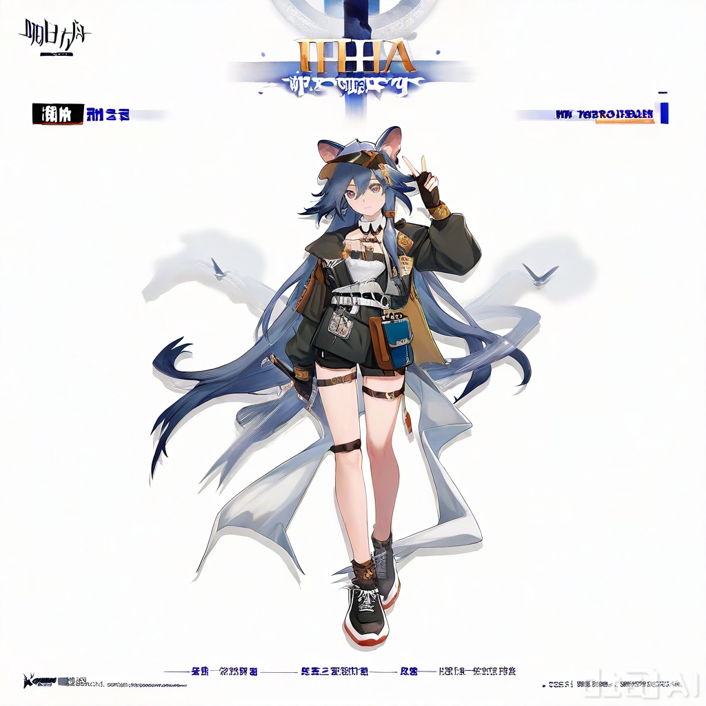 masterpiece, best quality,solo,((white background:1.2)),simple background,
looking at viewer,,fu_hua,game_cg_style,arknights_style,logo,pose,official alternate costume,character name,chinese text,copyright name,