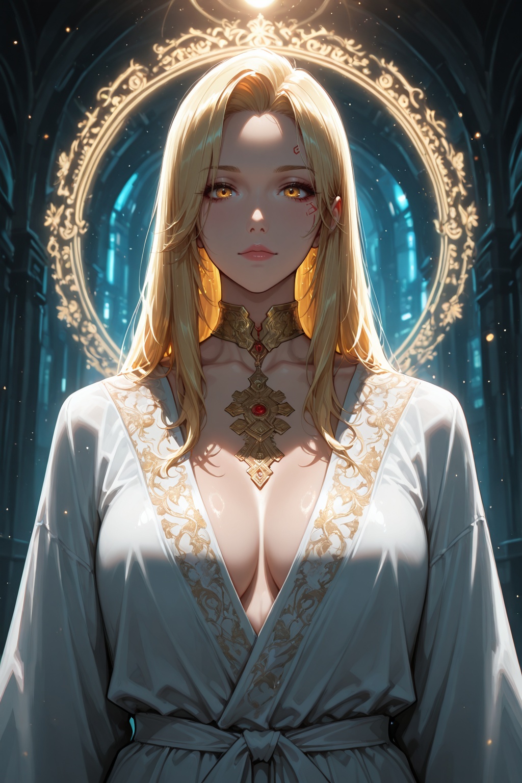 ......... . Cyberpunk Professional Hyperrealistic Images Featuring Beautiful And Graceful Android Women,  The woman's cybe...