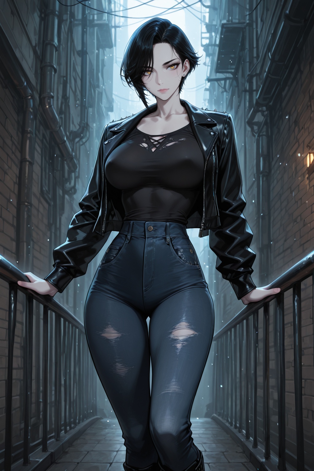 ......... ((1 girl,  solo,  strong build on Tensor.Art