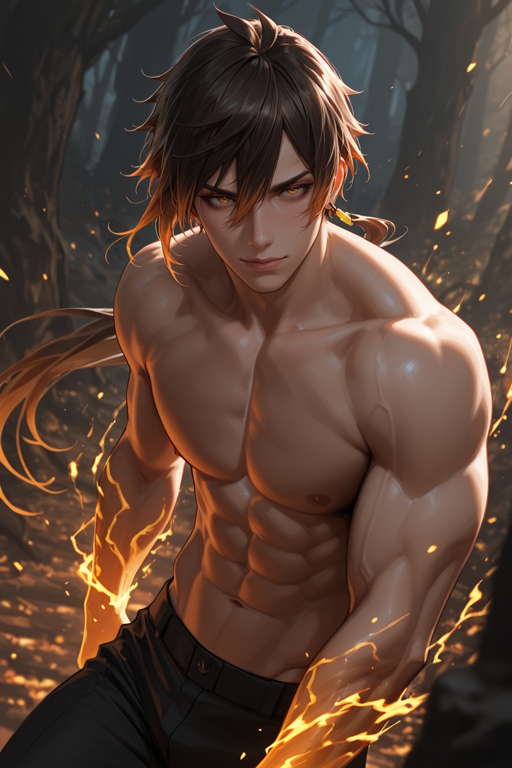 ).......... ((1 man,  boy,  male focus on Tensor.Art