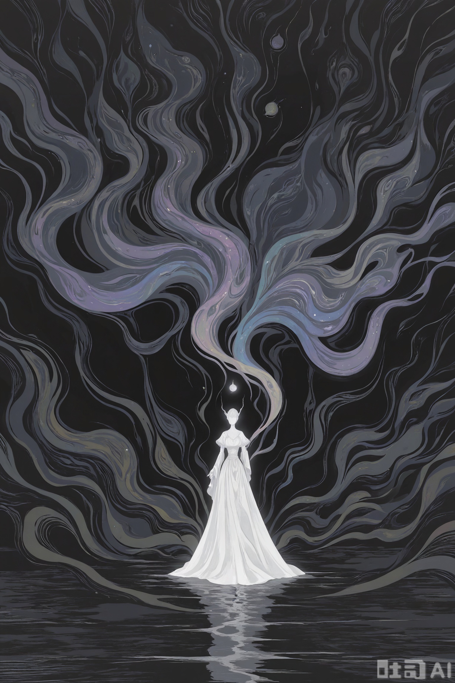 //,Digital art scene illustration
masterpiece,best quality,very aesthetic,
1girl, Dark, mysterious, ethereal, fantasy, surreal, whimsical, magical, mystical, floating, ghostly, dreamlike, atmospheric, enchanting, vibrant, colorful, surrealistic, otherworldly, creative, imaginative, artistic, beautiful, captivating, intriguing, unique, expressive, atmospheric, magical, fantastic, creative, imaginative, artistic, beautiful, captivating, intriguing, unique, expressive.
