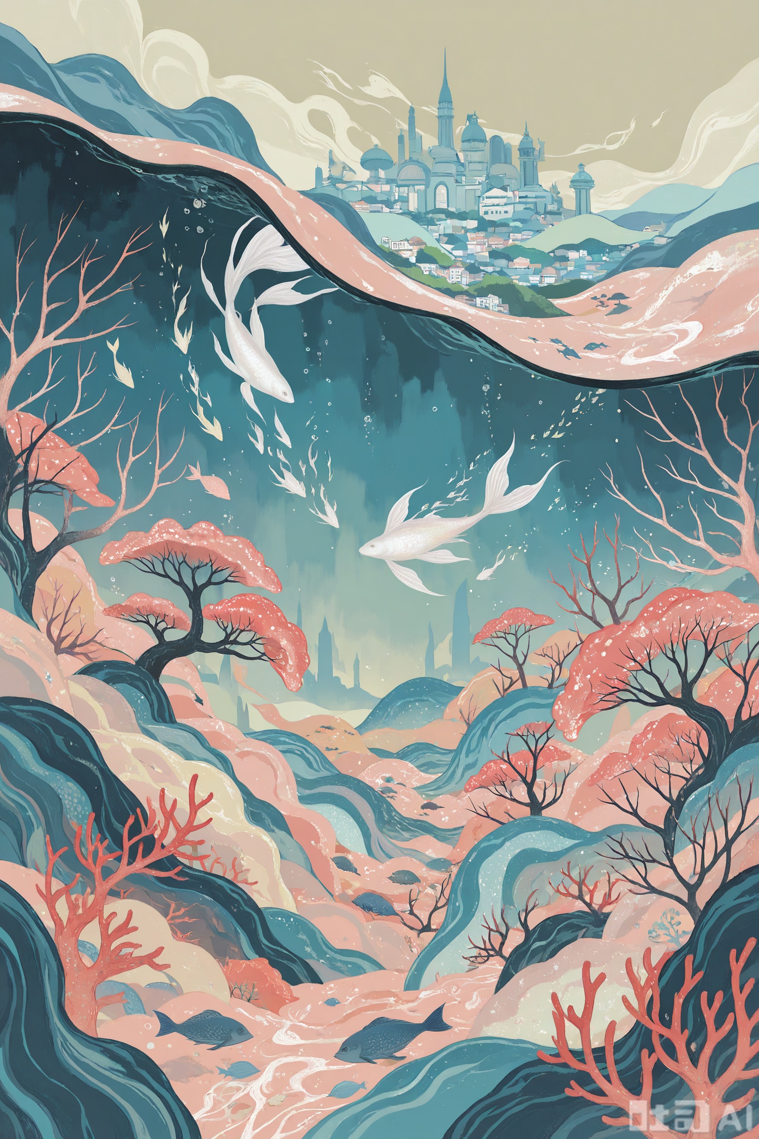//,Digital art scene illustration
masterpiece,best quality,very aesthetic,
Underwater fantasy, mysterious, ethereal, vibrant coral reefs, cityscape, mermaid, tranquil, surreal, dreamlike, mysterious, serene, whimsical, aquatic, otherworldly, enchanting, marine life, fantasy, surrealism, mysterious, ethereal, vibrant coral reefs, cityscape, mermaid, tranquil, surreal, dreamlike, mysterious, serene, whimsical, aquatic, otherworldly, enchanting, marine life, fantasy, surrealism
