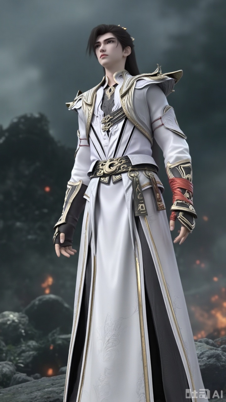 
3d_character_sh

1boy

solo

long hair

black hair

gloves

1boy

brown eyes

standing

male focus

black gloves

belt

fingerless gloves

armor

stairs

realistic

3D rendering

realistic character

detailed texture