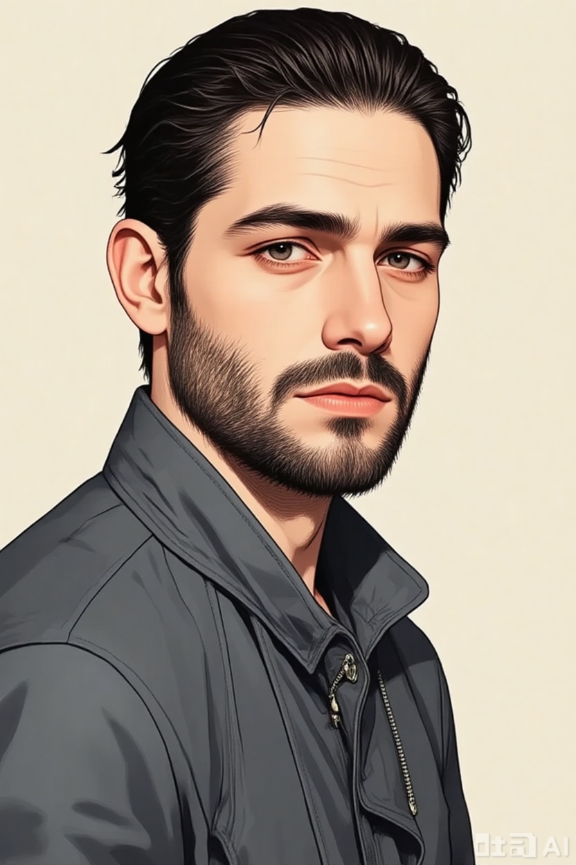 Convert the image into a Korean comic style