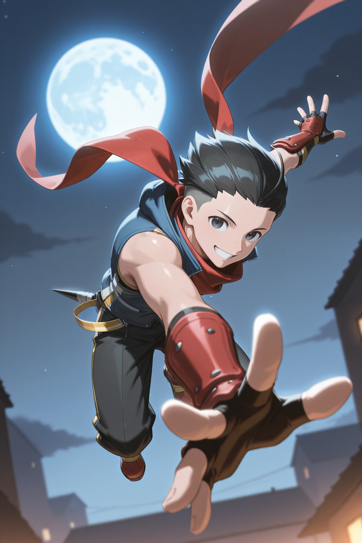 hokuto_cw,  black hair,  undercut on Tensor.Art