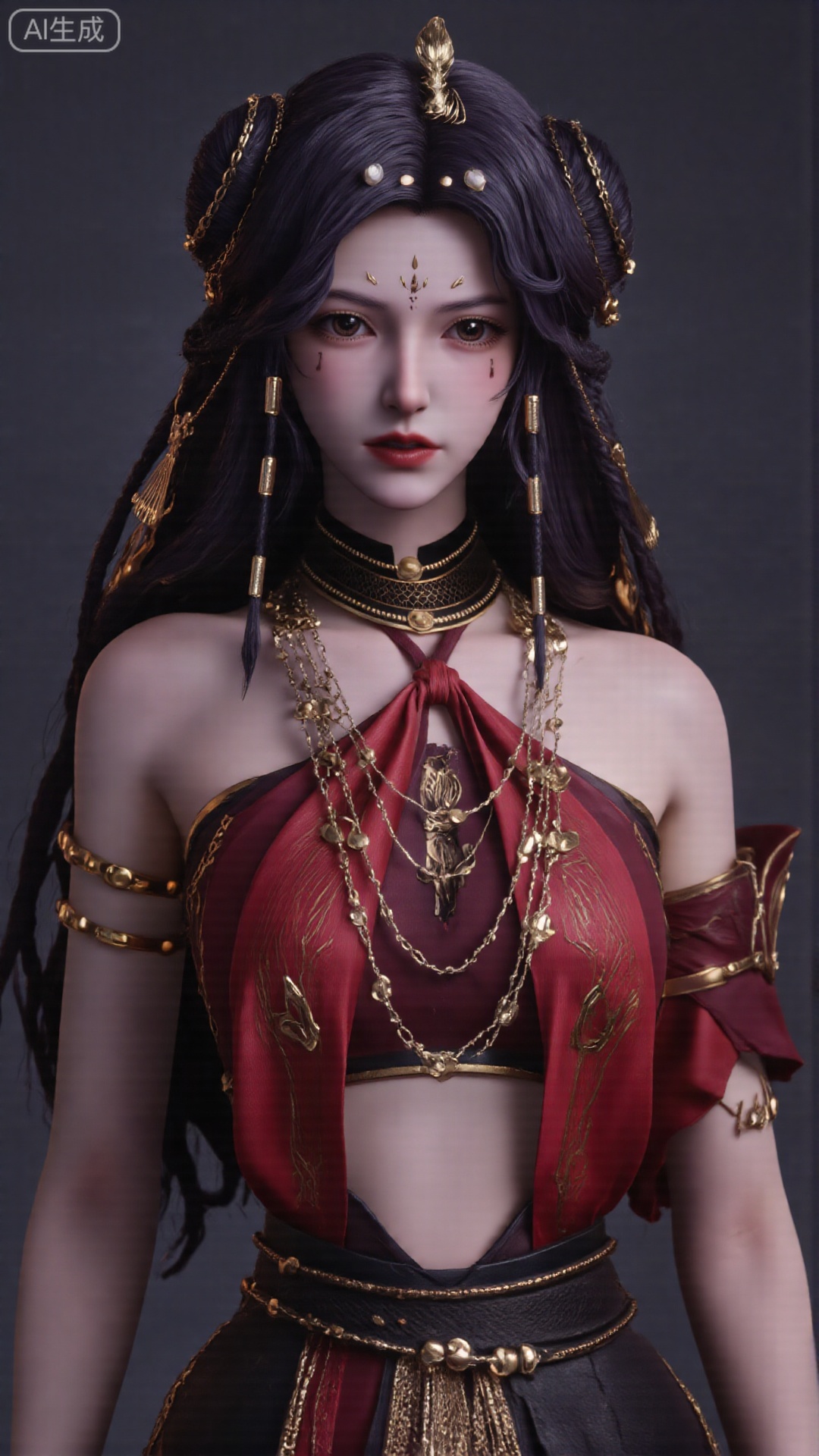 1girl, mischevious smile, perfect body, scenery, sharp focus, best quality, masterpiece, detailed outfit, illustration, perfect eyes, finely detailed beautiful anime eyes, realistic skin, intricate details, best lighting, depth of field, ultra high resolution, sitting