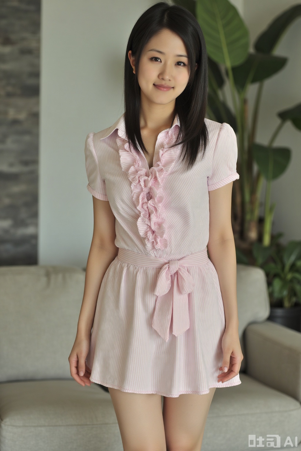 (1girl:1.3), (best quality, masterpiece, ultra high resolution),(photorealistic:1.3), (realistic:1.3), depth of field,(full body:1.4), (day:1.2), (cinematic lighting:1.2),cute