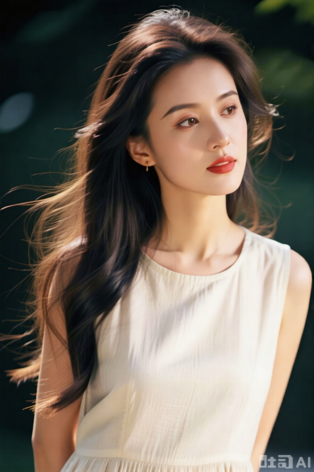 1lady,户外,长发,白色连衣裙
fashion,lady1,光影