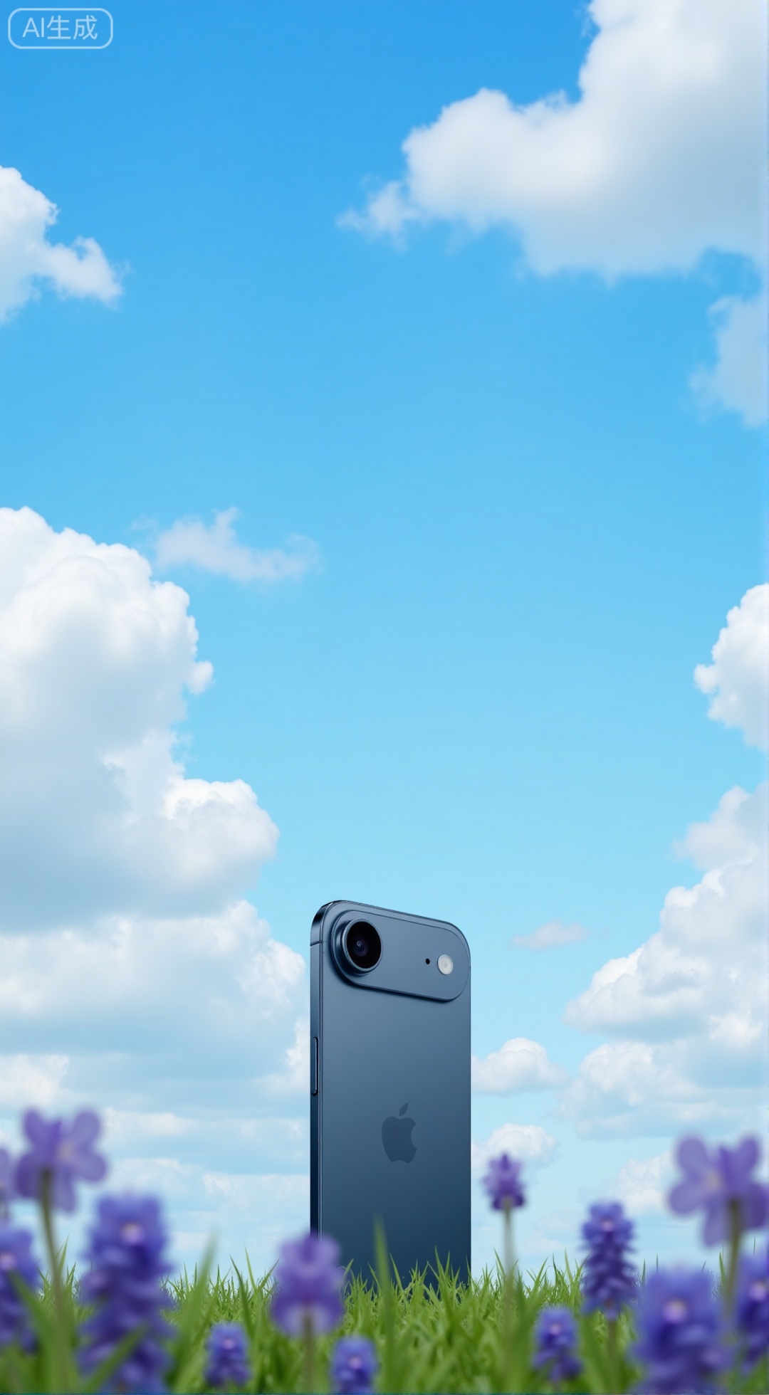 ,(masterpiece,best quality:1.23),An e-commerce photography image featuring a iPhone 17 air smartphone against a blue sky and white clouds,with purple flowers on the grass in the background.,,XXbaifengsongyuYH,Xbigbreasts,Xiphone17proseries,Xiphone17air,Xiphone17proseries,Xiphone17air