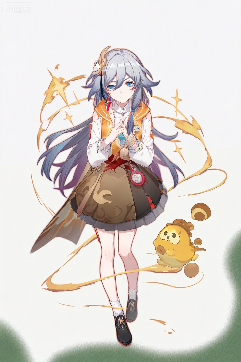 masterpiece, best quality,solo,((white background:1.2)),simple background,
looking at viewer,copyright name,character name,official alternate costume,chinese text,game_cg_style,honkai_style,logo,pose,full body,standing
fu hua