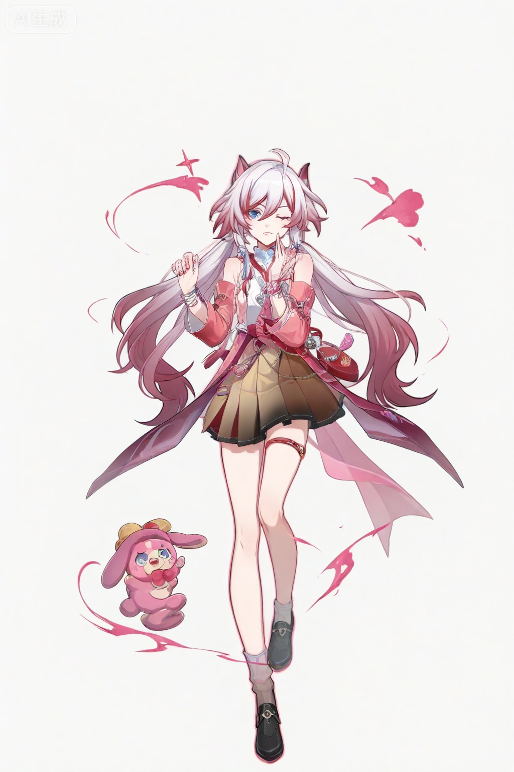 masterpiece, best quality,solo,((white background:1.2)),simple background,
looking at viewer,copyright name,character name,official alternate costume,chinese text,game_cg_style,honkai_style,logo,pose,full body,standing
fu hua
