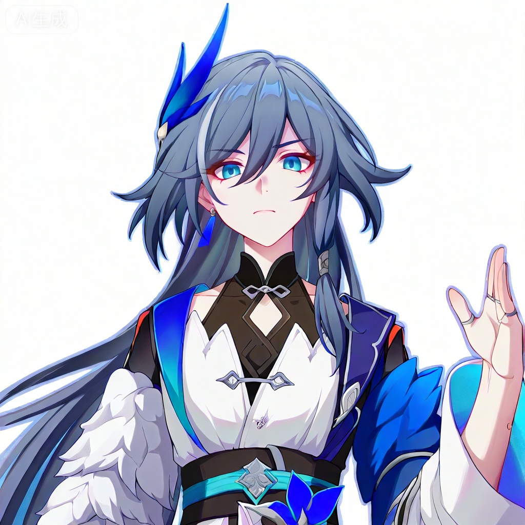 masterpiece, best quality,solo,((white background:1.2)),simple background,,full body
looking at viewer,fu hua,copyright name,character name,official alternate costume,chinese text,game_cg_style,honkai_style,logo,pose,standing