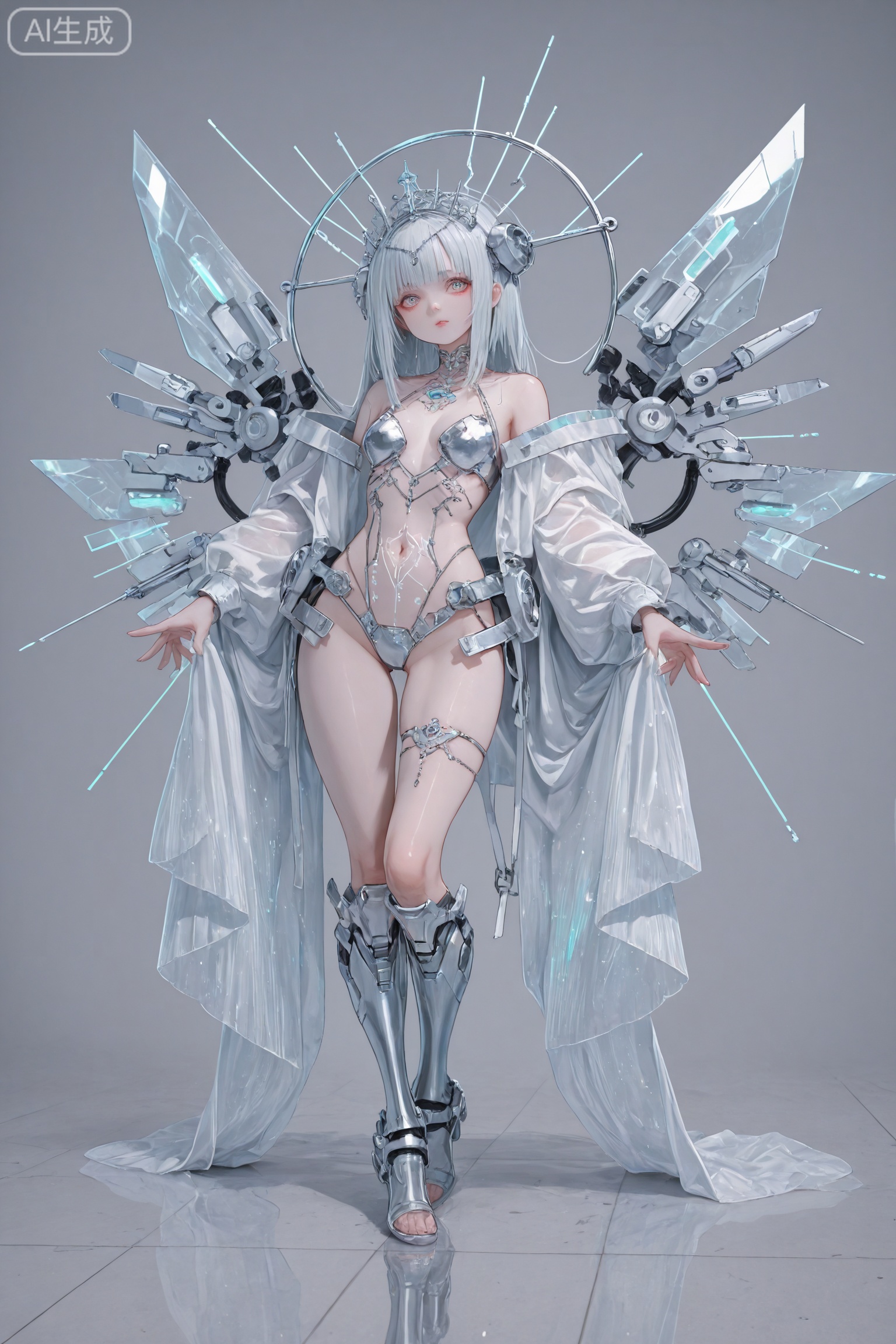 Long shot,  full-length portrait,  dark and complex style on Tensor.Art
