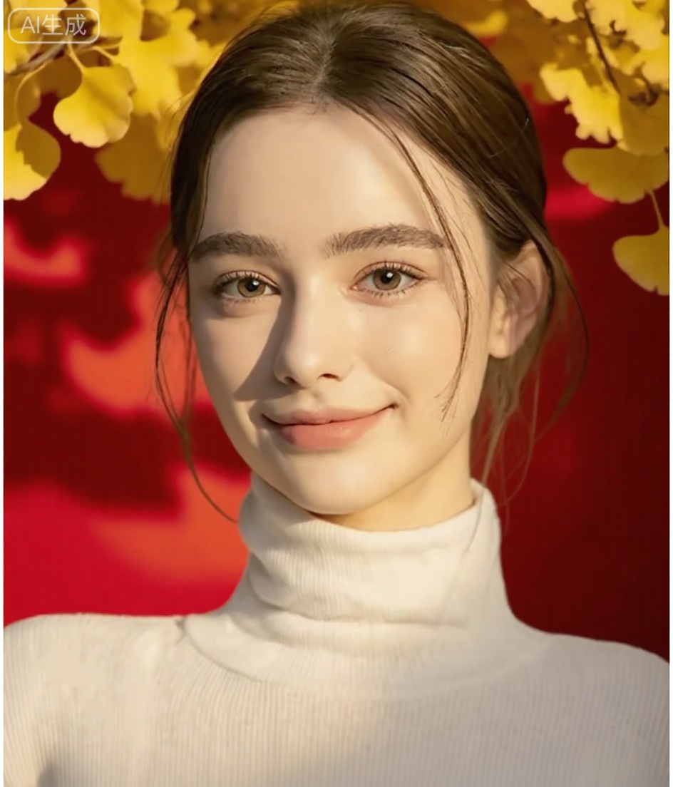 Transform the image into the style of the Forbidden City in autumn