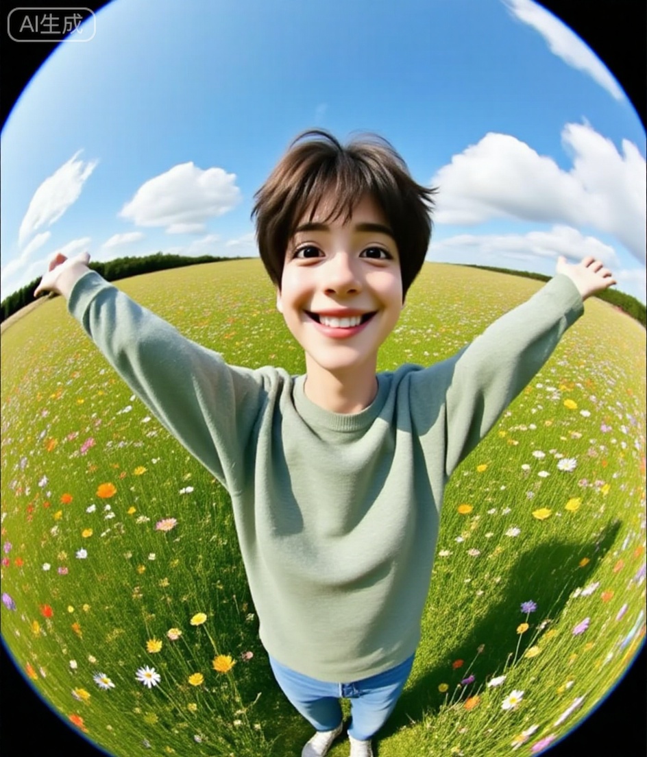 Convert the image into a travel photography effect