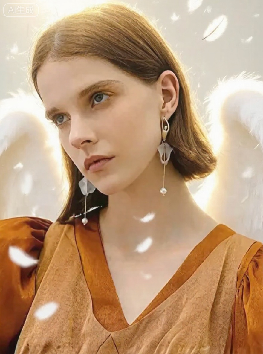 Convert the image into an angelic effect