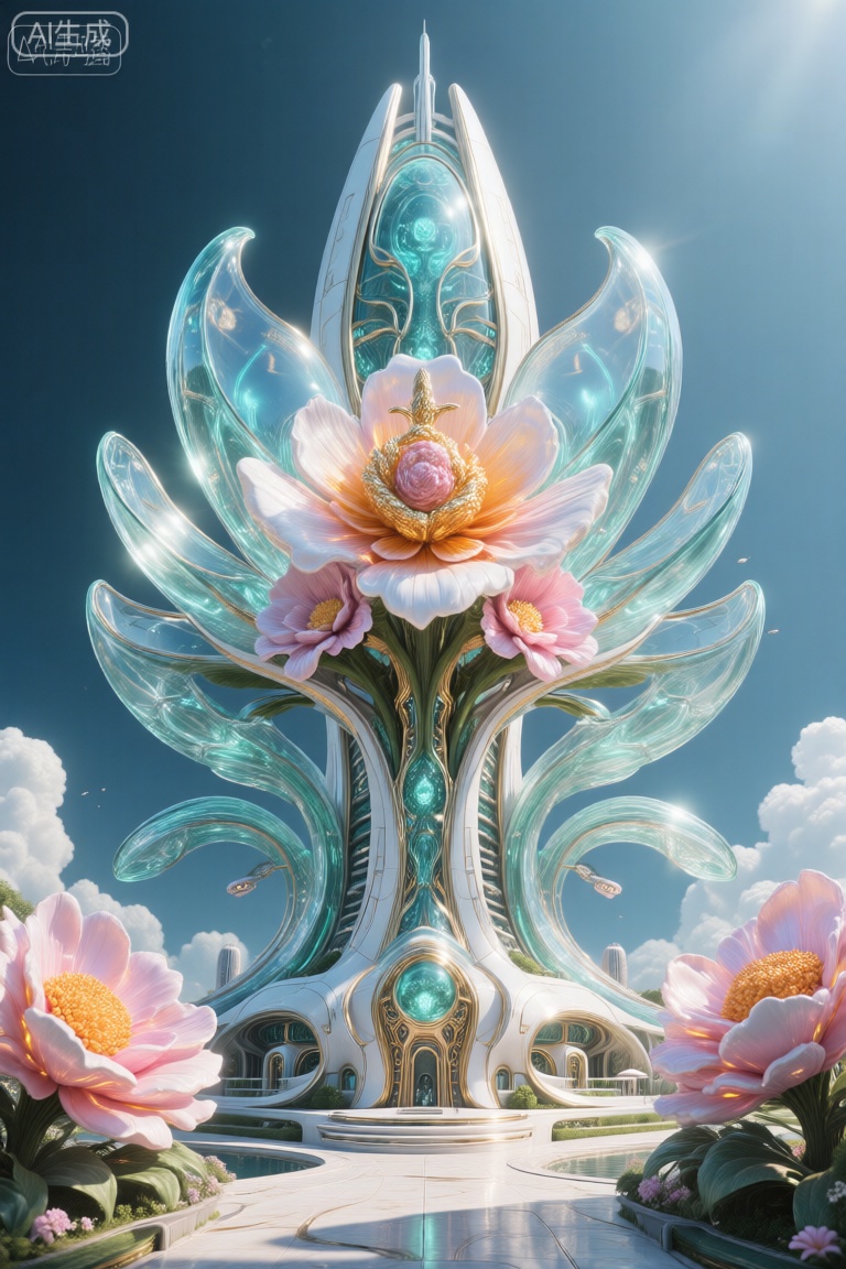Future Architecture,未来建筑,玻璃生花,Flower characters