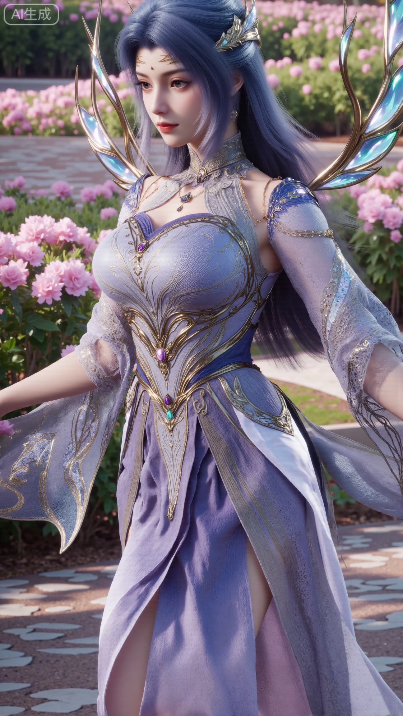 (masterpiece, best quality:1.2),A beauty ,(dress). Leaning on a garden bench filled with flowers,.Sunlight filters through the leaves onto her face, creating a lazy and gentle atmosphere, and her skirt sways softly in the breeze. 8K resolution, detailed texture of knitted fabric, lustrous pearl texture, vivid flower colors, soft natural light, Instagram - style filter texture.,(huge breasts:2.99),(full breasts:2.99),Xbigbreasts,XbaifengsongyuYH,XzhouzimoH,XliancangH,XmupeilingHongyi,XyinyueX3,Xmaoyibaizhequn,XpikaqiuTX,XmupeulingHY3,XmupeulingHY2,XtangwutongXnb,Xyinyangjiaoshengnv,XsiyouyouYH,XnvgongjueNB,XtangwutongXM