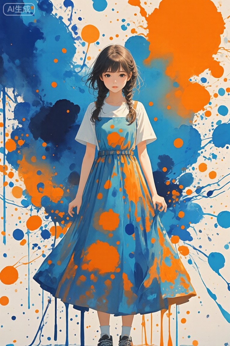 泼墨艺术,1girl