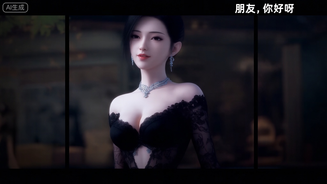 第二类裸眼3D画面,  class 2 Glasses-Free 3D,  3D渲染 on Tensor.Art