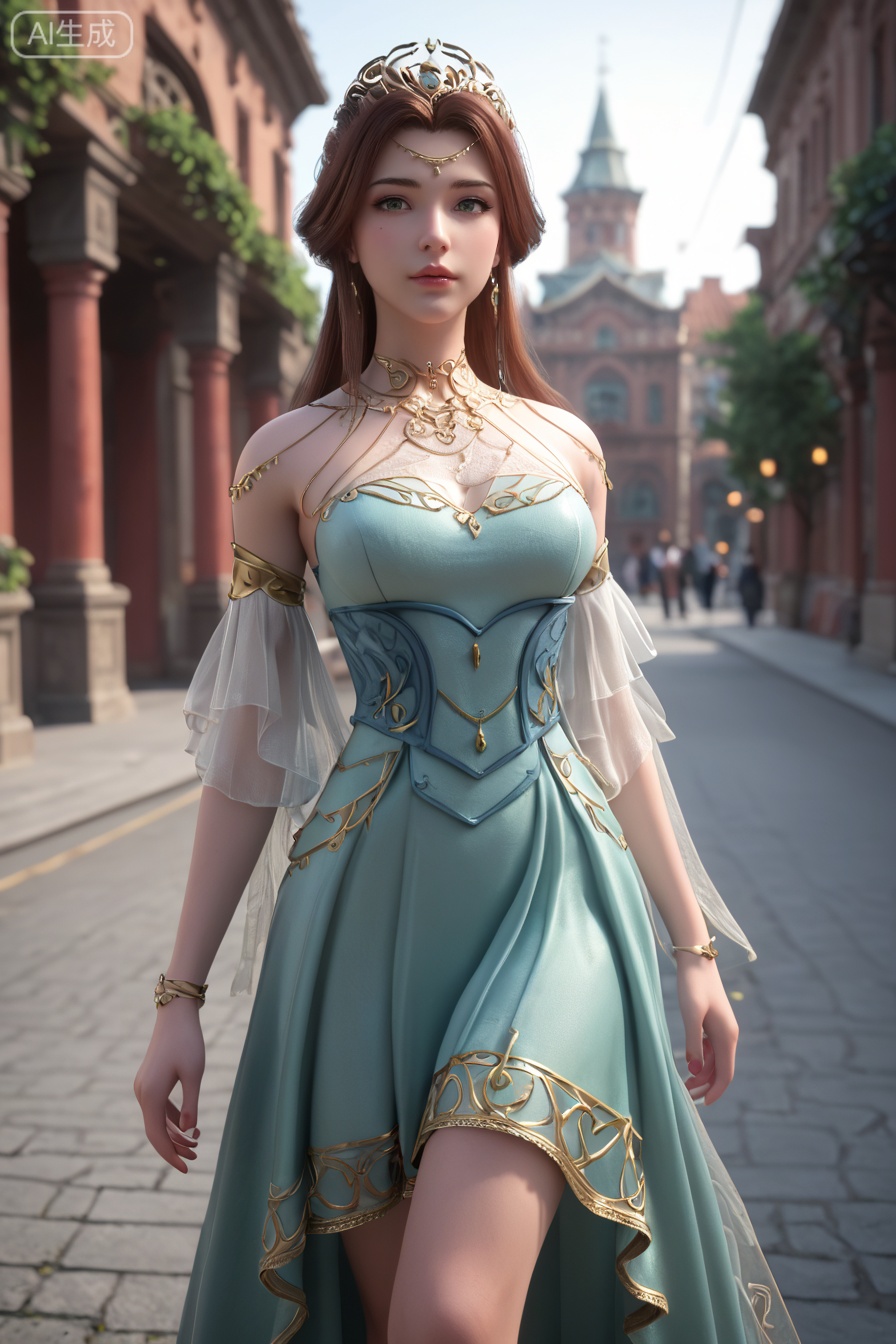 score_9,score_8_up,score_7_up,best quality,masterpiece,3d,ultra-detailed,high resolution,perfect lighting,flawless skin,sharp focus,Exquisite Craftsmanship,High-Resolution Beauty,Unparalleled Artistic Quality,extremely detailed CG unity 8k wallpaper,1girl,solo,dress