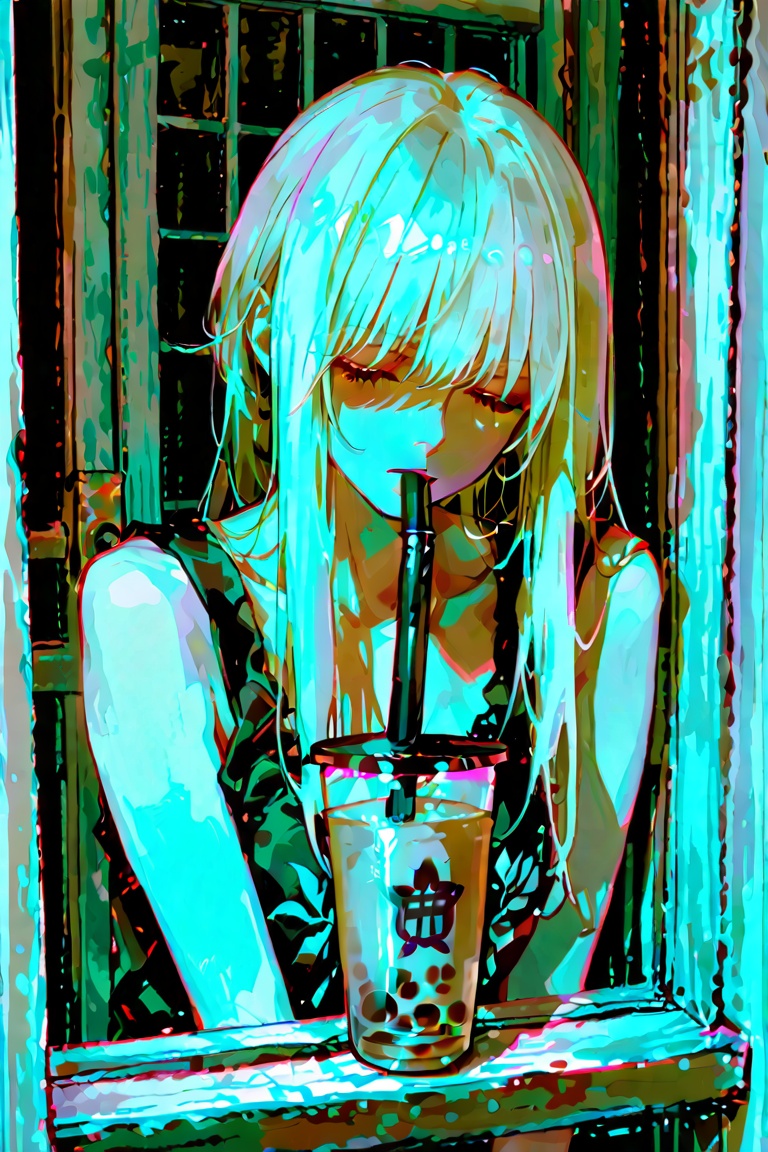 The shining,  bubble tea,  1girl on Tensor.Art