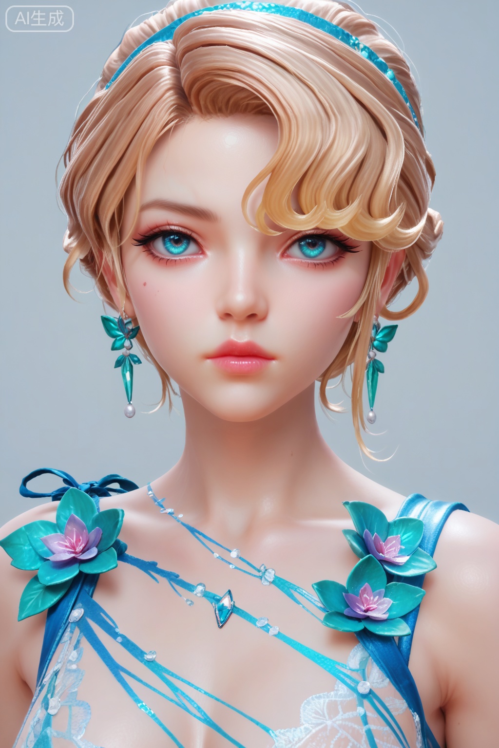 supermodel,score_8_up,score_7_up,hyperdetailed,hyperrealistic,volumetric lighting,focus on face,textured skin,eye lighting,SkinHairDetail,zPDXL,intricate and refined delicate details,unreal engine,very attractive,ultra high res,Expressiveh,realistic skin,score_9,score_8_up,score_9,score_8_up,1 girls,high cold face,yujie,perfect round large,breasts,jewelry,beautiful eyes,