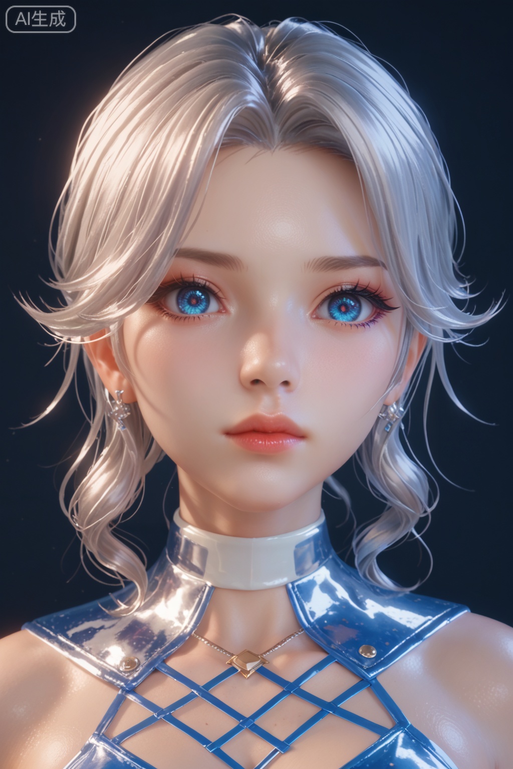supermodel,score_8_up,score_7_up,hyperdetailed,hyperrealistic,volumetric lighting,focus on face,textured skin,eye lighting,SkinHairDetail,zPDXL,intricate and refined delicate details,unreal engine,very attractive,ultra high res,Expressiveh,realistic skin,score_9,score_8_up,score_9,score_8_up,1 girls,high cold face,yujie,perfect round large,breasts,jewelry,beautiful eyes,