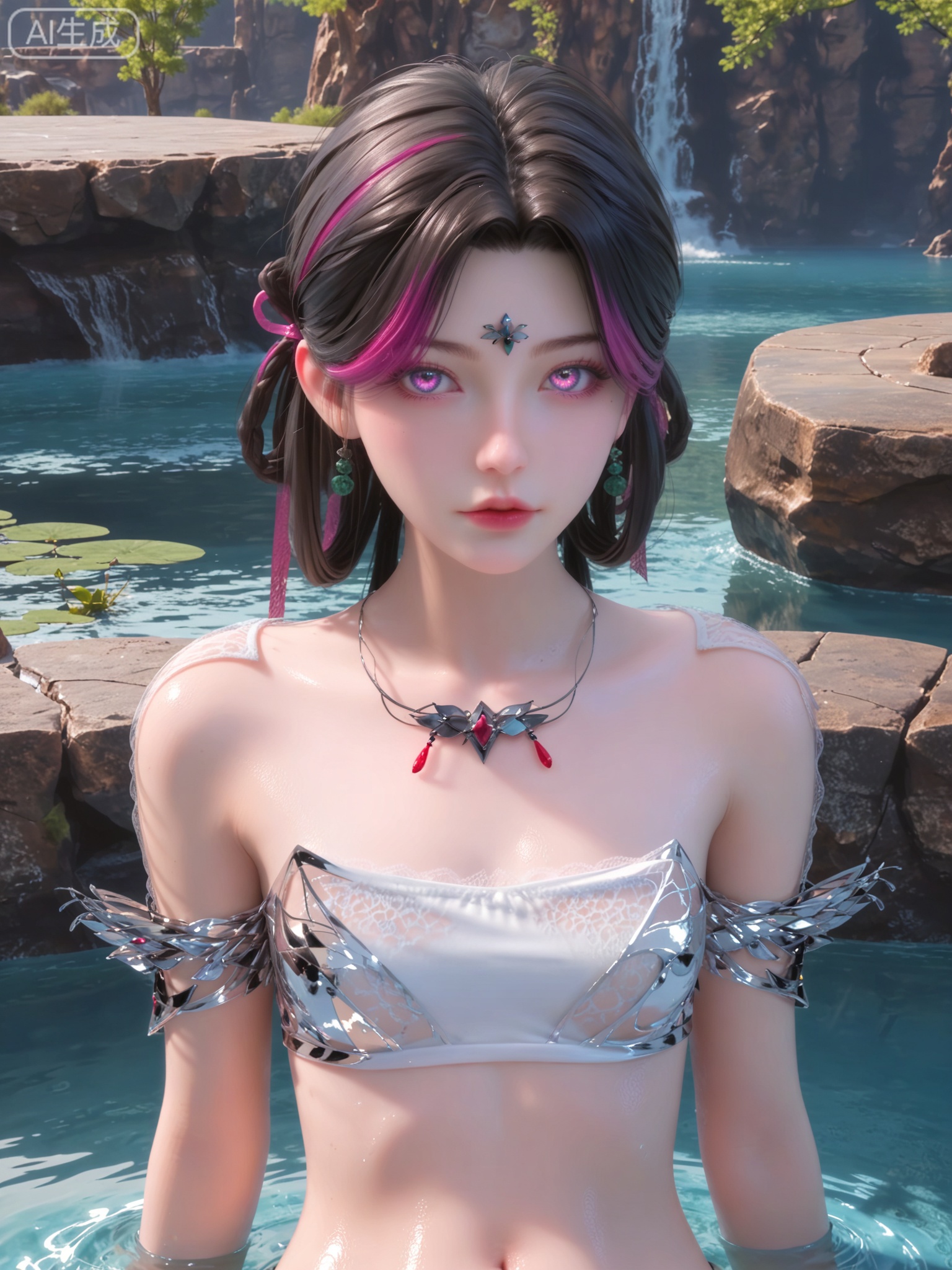 score_9,score_8_up,score_7_up,1girl,looking_at_viewer,realistic,photorealistic,1girl,Vivid Colors,bright environment,shiny skin,shiny hairjewelry,detail eyes,Eyes highlights,extreme detail description,(full body:0.8),light,glowing,sunshine,bright,reflection,bright,sunshine on face,shiny,shinny,petite,thin,leg slimming,lose weight,slim hips,lakeside,delicate water,reflection,sitting_down,(shinny,petite:1.3),