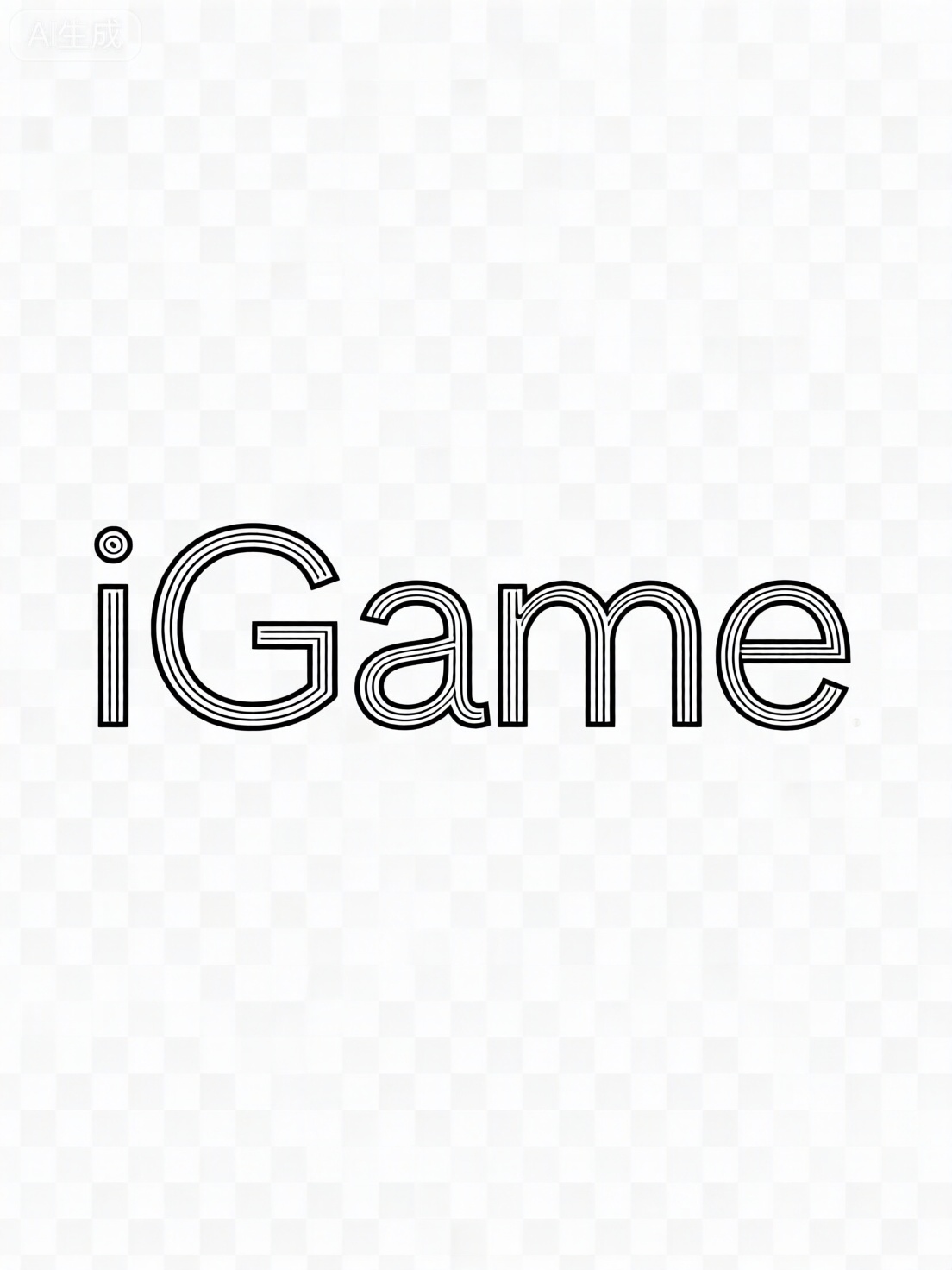 线条文字“iGame”