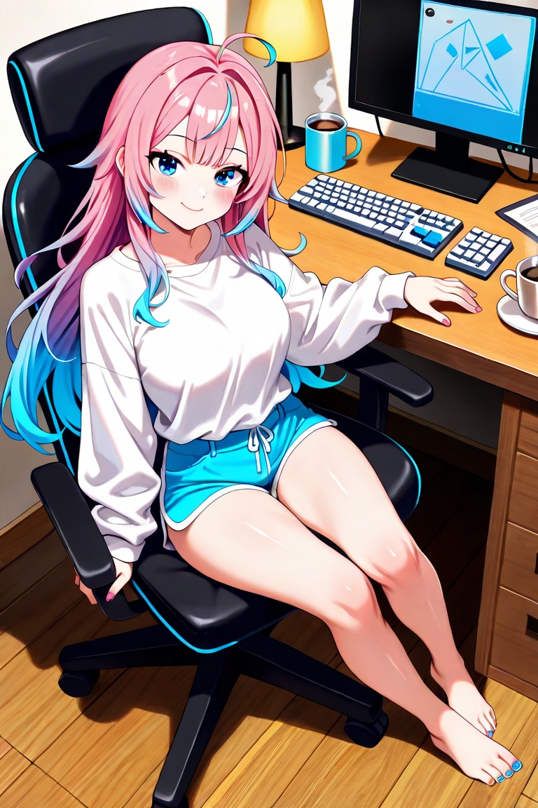 1girl,  solo,  long hair on Tensor.Art
