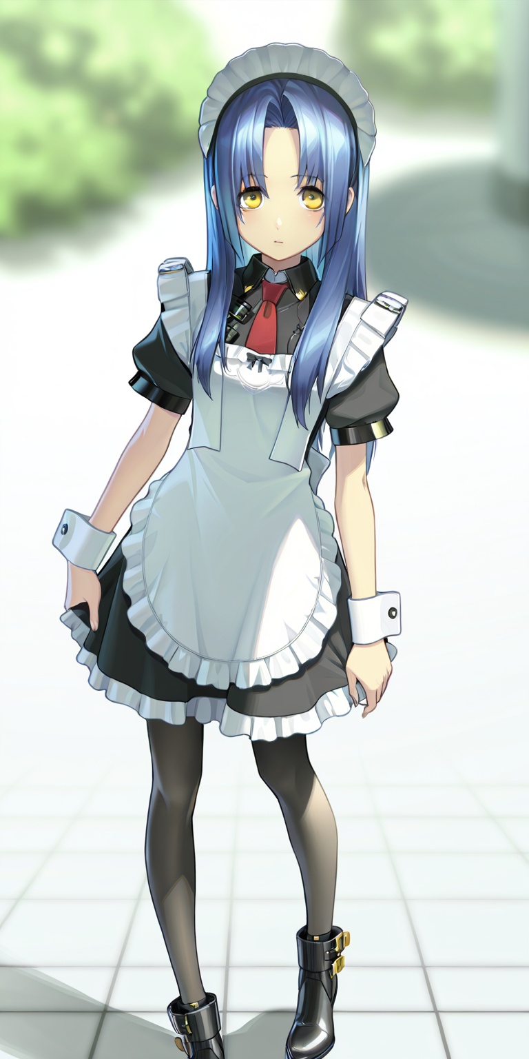 kikokugai/\(remake/\),  blue hair,  yellow eyes on Tensor.Art