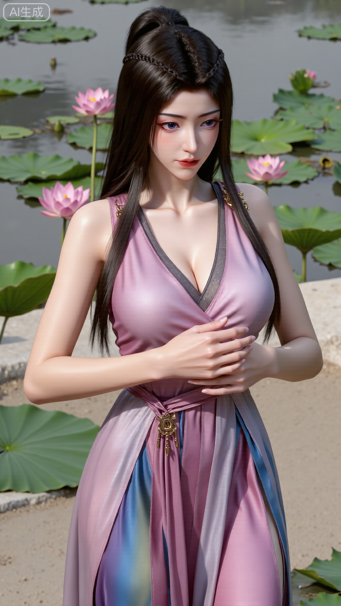 1girl,  navel,  solo on Tensor.Art