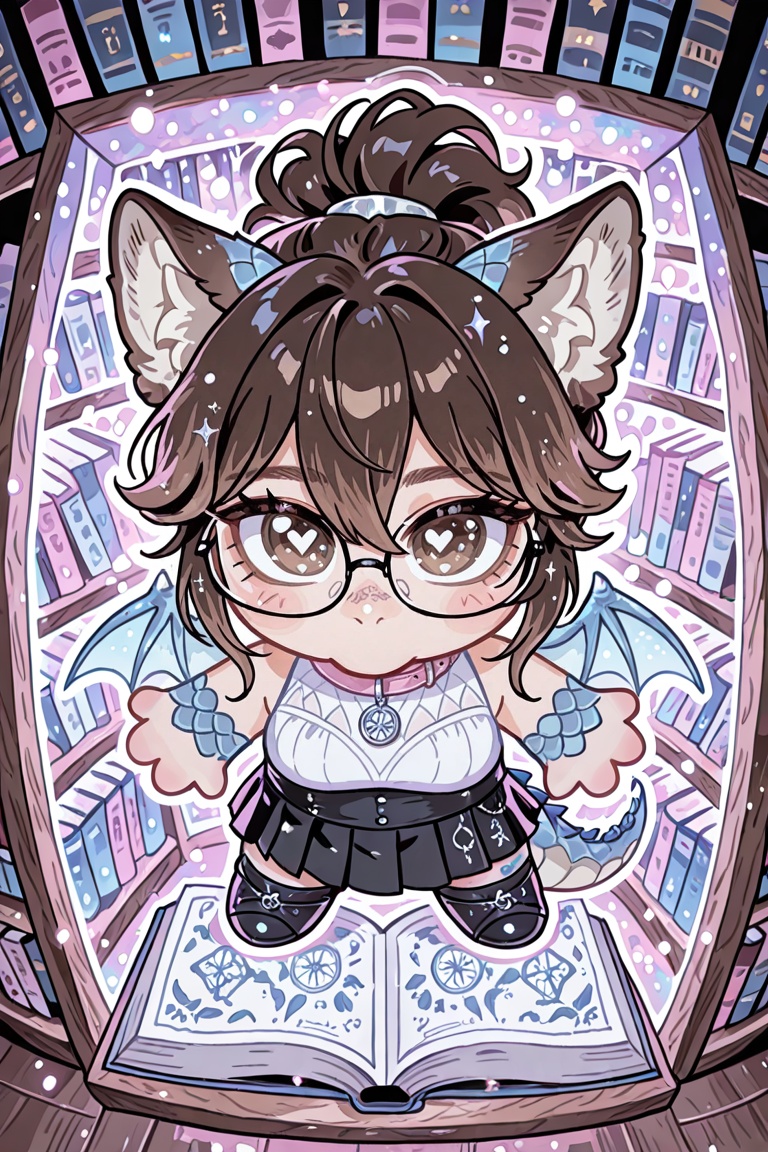 solo1,  chibi,  looking at viewer on Tensor.Art