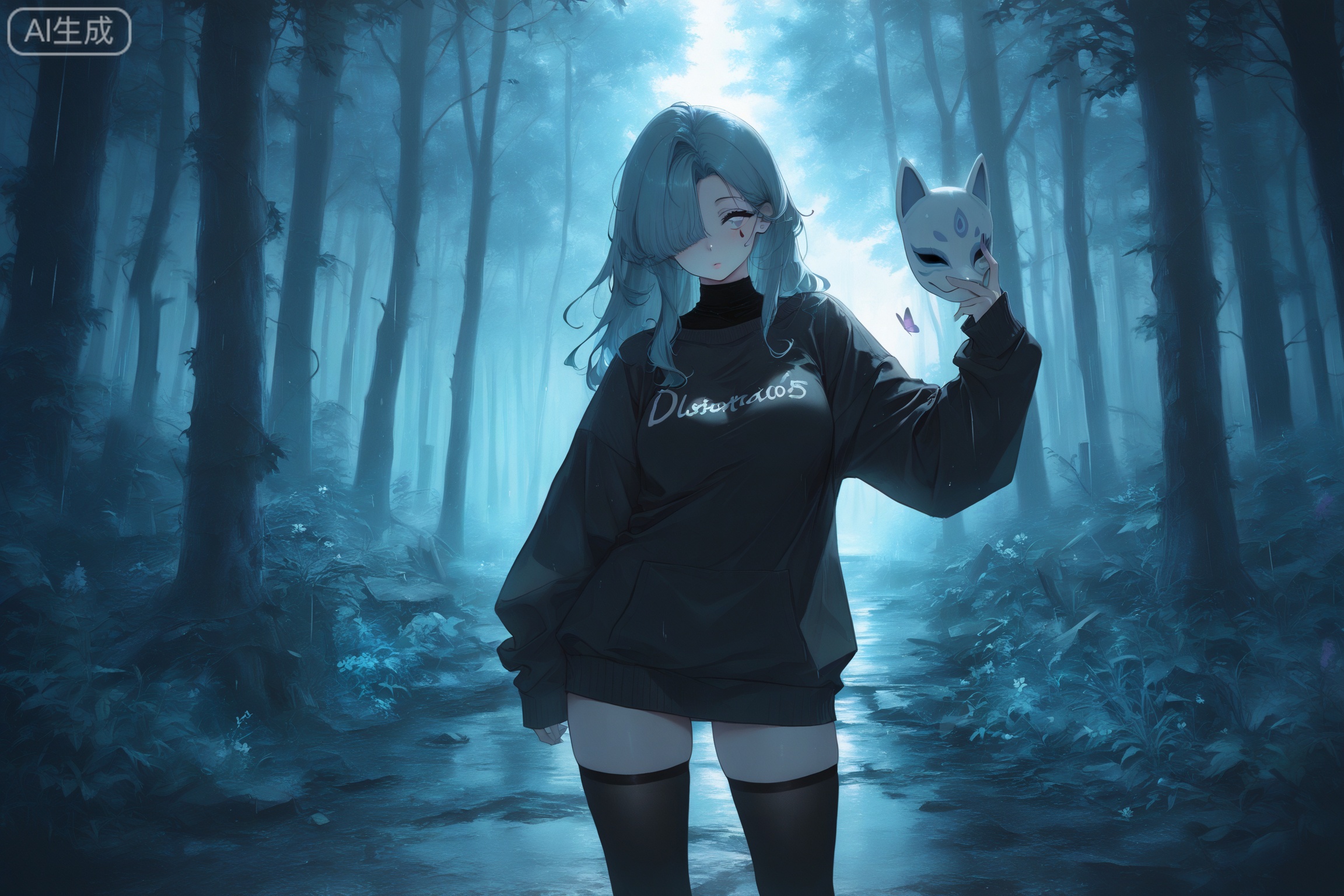 Solo: 1.3,  whole body,  Blue theme: 0.6 on Tensor.Art