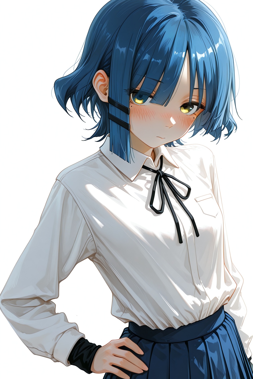 mole,  long sleeves,  collared shirt on Tensor.Art