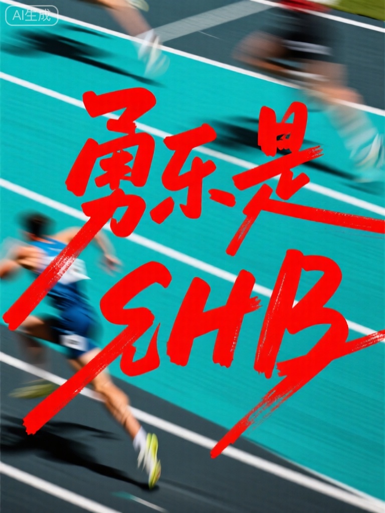 SXHB,此图像具备充满力量感的红色手写体字符,在紧张刺激的背景中格外醒目。背景由蓝绿色和暗灰色交错的斜线模糊组成,宛如体育赛道上运动员们飞速掠过留下的残影,带来速度与竞争的紧张感。字符以刚劲、有力的笔触书写,线条有急有缓,凸显出冲刺时刻的爆发力。整体构图传达出体育赛事中勇往直前、挑战极限的精神。


