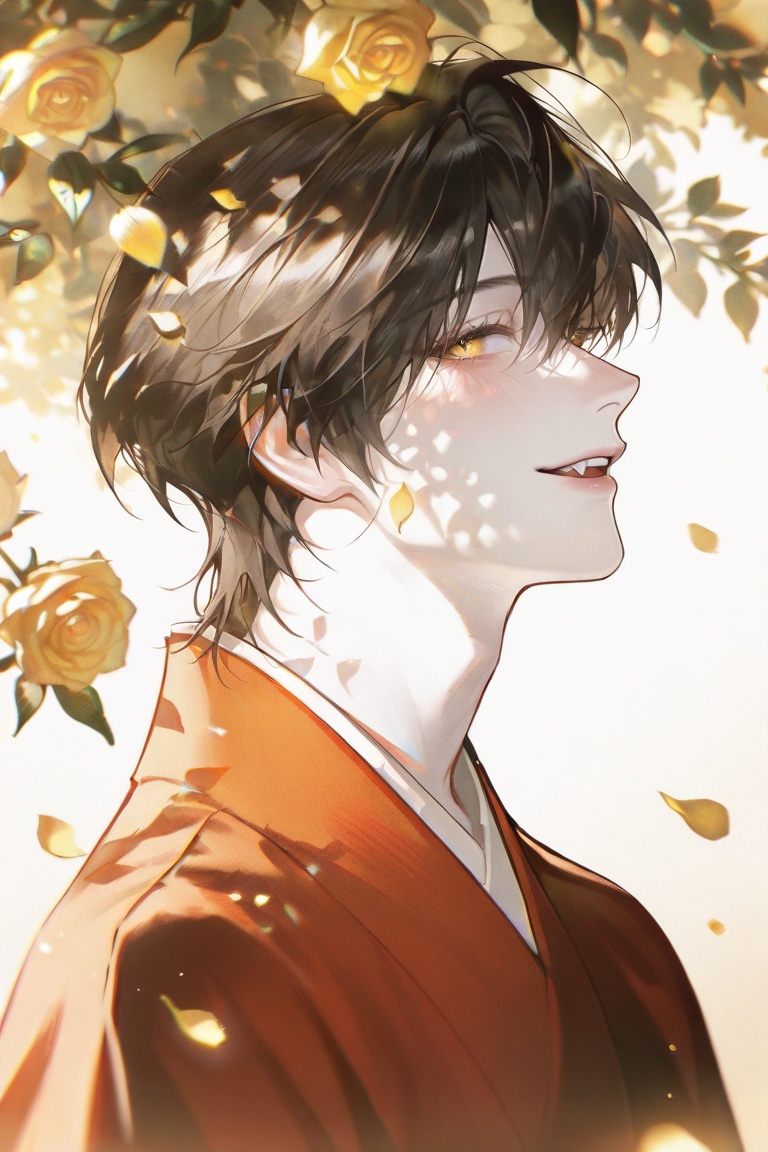 1boy,  solo,  bishounen on Tensor.Art