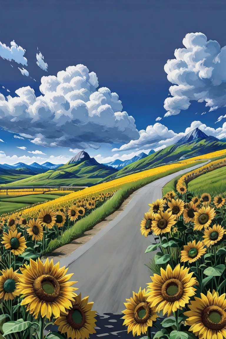 flower,  outdoors,  sky on Tensor.Art