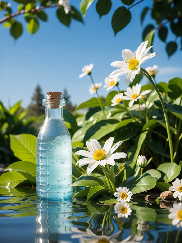 flower,water,white flower,still life,plastic bottle,surface reflection,bottle,outdoors,sunlight,overlookbest quality,masterpiece,, Negative prompt: ng_deepnegative_v1_75t,(badhandv4:1.2),EasyNegative,(worst quality:2),,nsfw, Steps: 30, Sampler: Euler a, CFG scale: 7.0, Seed: 3133349105, Size: 768x1024, Model hash: 8b458307e4, Model: SD1.5 极致电商| 材质增强大模型_V1.0.safetensors, Denoising strength: 0.0, Clip skip: 2, ENSD: 31337, RNG: CPU, Lora 1: lllklk, Lora Hash 1: a5b1db5c8b, Lora Weight 1: 0.4, vae_name: automatic, TI hashes: "ng_deepnegative_v1_75t: 54E7E4826D, EasyNegative: c74b4e810b"