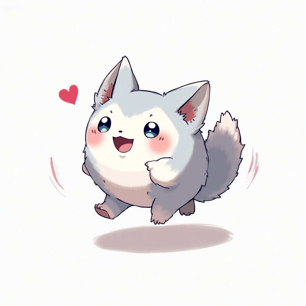 white background, solo, open mouth, heart, traditional youkai, blush, simple background, blue eyes, smile, no humans, running, character name, looking at viewer, full body, Negative prompt: ng_deepnegative_v1_75t,(badhandv4:1.2),EasyNegative,(worst quality:2),,nsfw, Steps: 30, Sampler: Euler, CFG scale: 3.5, Seed: 1006284269, Size: 1024x1024, Model hash: 8cba4f1ef4, Model: F.1基础算法模型-哩布在线可运行_F.1-dev-fp8.safetensors, Denoising strength: 0, RNG: CPU, vae_name: automatic