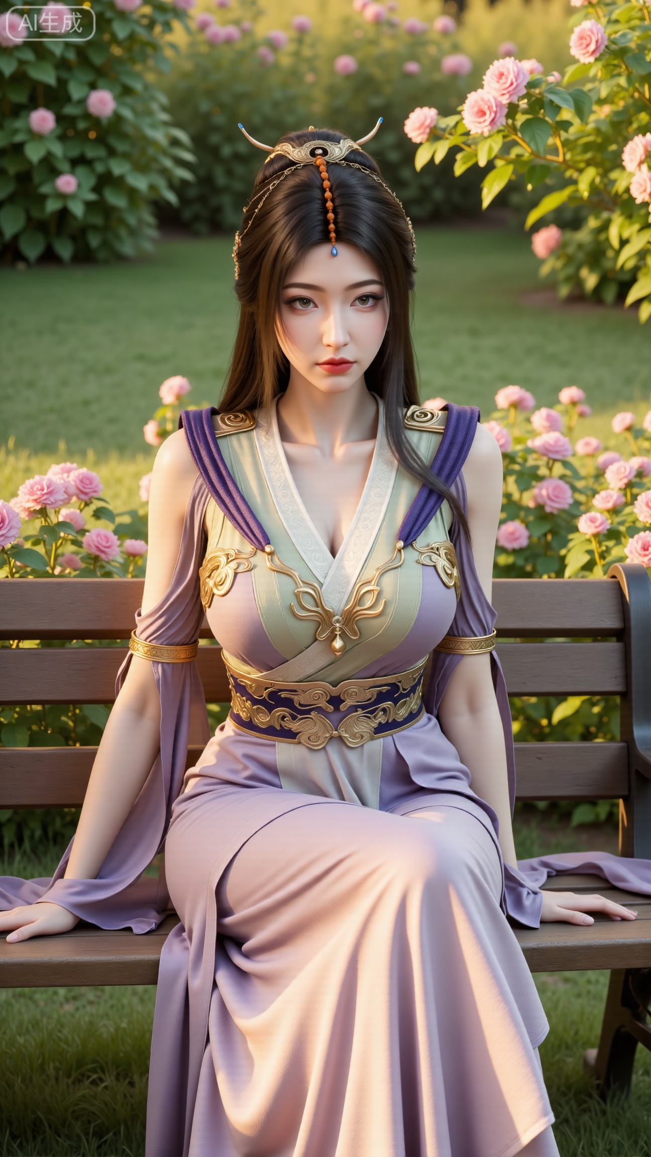  (masterpiece, best quality:1.2),A beauty ,(dress). Leaning on a garden bench filled with flowers,.Sunlight filters through the leaves onto her face, creating a lazy and gentle atmosphere, and her skirt sways softly in the breeze. 8K resolution, detailed texture of knitted fabric, lustrous pearl texture, vivid flower colors, soft natural light, Instagram - style filter texture.,(huge breasts:2.99),(full breasts:2.99),,XbaifengsongyuYH,Xbigbreasts,XxinruyinX,XxinruyinXM,XhnayunzhiXYH,XhanyunzhiXY,XliuyuYH,Xchenqiaoqian,Xchenshijie