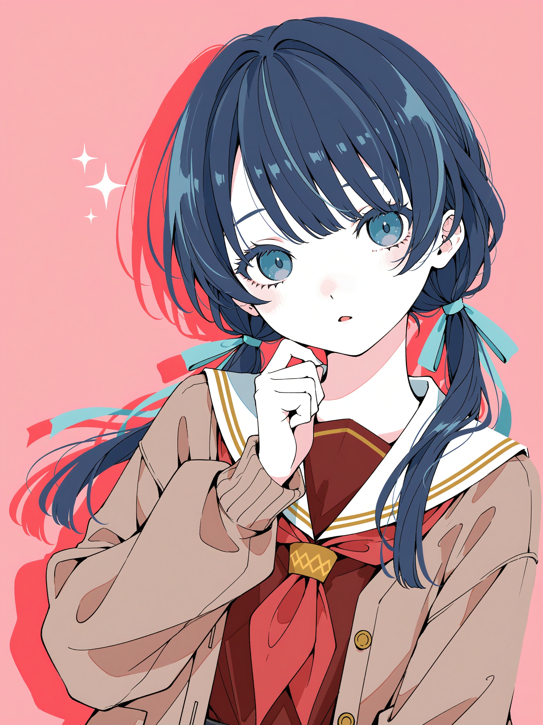 ncprg (style),  1girl,  flat color on Tensor.Art