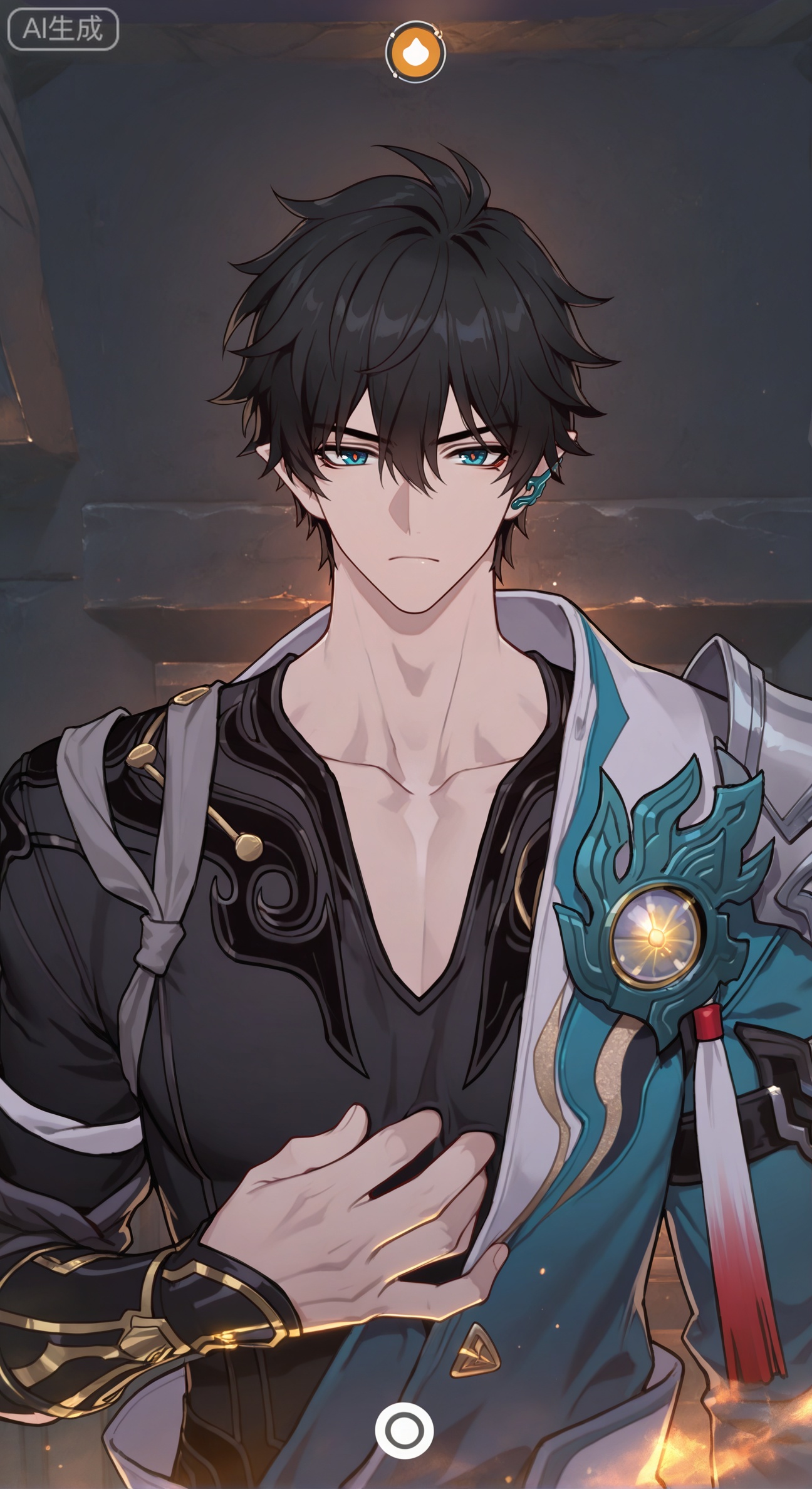 xiao zhi tiao,(artist:mazjojo:0.77), (artist:pigeon666:0.70), (artist:zawar379:0.83), (artist:remsrar:0.65), (artist:chimmyming:0.72),masterpiece,best quality,male focus,hd,4kamazing quality,very aesthetic,bust,high resolution,ultra-detailed,perfect lighting,volumetric lighting,,xiaozhitiao,

 BREAK,,((masterpiece, best quality, (absurdres, 8k, ultra-detailed:1.2), male focus, 1boy, solo, upper_body, collarbone, indoors,

BREAK,

(a handsome bishounen with a cool, indifferent attitude, wearing simple daily clothes:1.4),

BREAK,

(clothing: wearing a plain white t-shirt under a slightly oversized, unzipped blue hoodie (hood is down)),

BREAK,

(accessories: a cute, pink star-shaped hair clip holds back some of his bangs:1.6), (a colorful, chunky keychain with multiple cute charms is attached to the zipper of his hoodie:1.5),

BREAK,

(expression: frown, closed_mouth, looking at the viewer with a bored, "don't talk to me" expression:1.7),

BREAK,

(background: a simple, minimalist room or against a plain wall, emphasizing the character and his accessories).





BREAK,,Small note art style,dan heng \(permansor terrae\) \(honkai: star rail\),