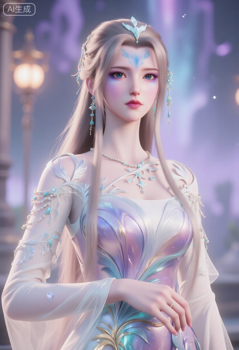 A mesmerizing fantasy princess with ethereal beauty stands elegantly, her long, platinum blonde hair styled into delicate twin tails adorned with translucent butterfly-like ornaments and shimmering golden accessories. Her large, enchanting blue eyes and porcelain skin radiate an otherworldly charm, enhanced by soft pink lips and a subtle flush on her cheeks. She wears an opulent gown in pastel pink, intricately decorated with golden embroidery, sparkling gemstones, and flowing sheer fabric that cascades gracefully over her shoulders. A delicate silver necklace with a star-shaped pendant rests against her collarbone, adding to her celestial allure.The backdrop features a dreamy, gradient-lit studio with hues of soft lavender, pastel pink, and icy blue blending seamlessly, creating an enchanting atmosphere. The diffused lighting casts a gentle glow, illuminating the shimmering details of her gown while producing a soft bokeh effect in the background. Floating iridescent particles add a touch of magic, making the scene feel surreal and fairy-tale-like.Camera: Canon EOS R5 + RF 85mm f/1.2L | Soft, diffused studio lighting with pastel hues, creating a luminous, dreamlike effect. The composition is balanced, focusing on the intricate details of the gown and accessories, while maintaining an ethereal and regal atmosphere. The overall mood is magical, elegant, and enchanting.,Rebecca Chambers from Resident Evil , Resident Evil setting, Flat breasts, very small ass, orange-brown hair,,
supermodel,Alternate Reality, Stylish Fashion, Creative Art, Unique Aesthetic, Alternative Style,reflective light,reflection,sad,blush,glowing,energy,wearing see-through china_dress,
Excalibur,mythological creatures, otherworldly, transcendent realms, inner peace, nature's embrace, magnetic allure, dark and mysterious, a cubist perspective, rich textures, art nouveau, by alphonse mucha, jenny saville, hikari shimoda, ai weiwei, banksy, gustav klimt, egon schiele, yayoi kusama, roy lichtenstein, julie mehretu, immersive, play of light and darkness,reflection,ray tracing,nebula, cyber effect,epic realistic,
